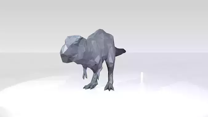 Tyrannosaurus Low Poligonal Voronoi 3D model