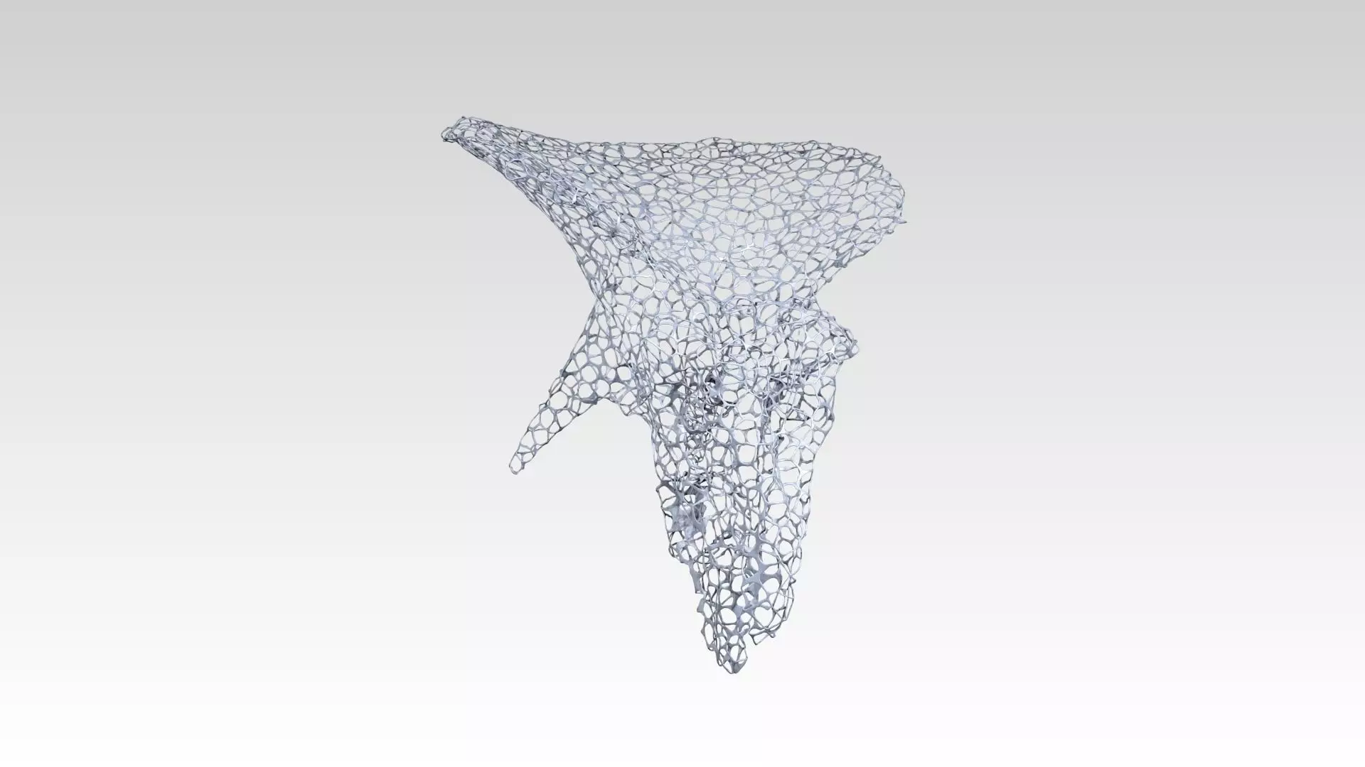 Triceratops Skull Voronoi 3D model_6