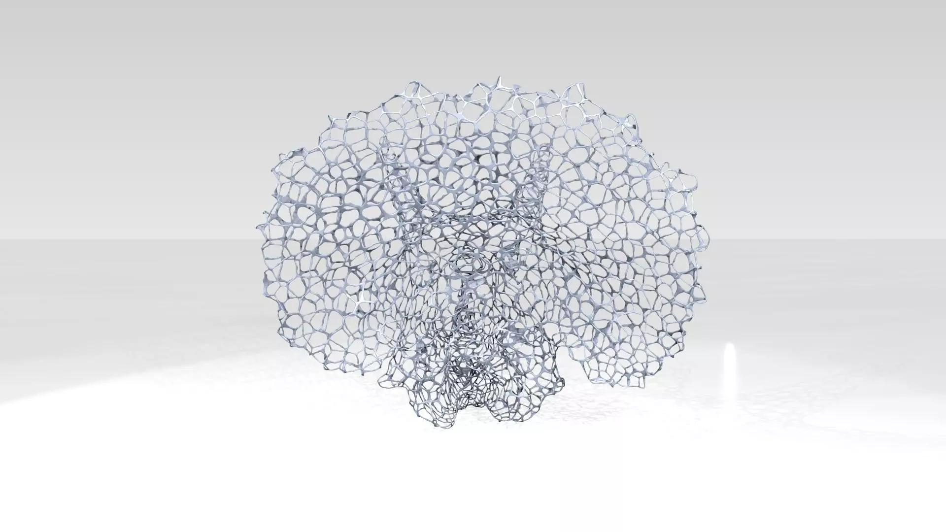 Triceratops Skull Voronoi 3D model_2