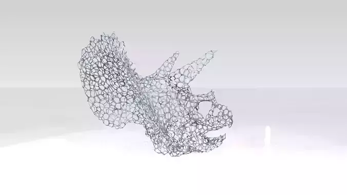 Triceratops Skull Voronoi