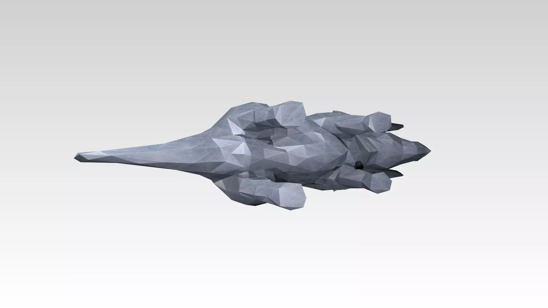 Triceratops Low Poligonal 3D model_6