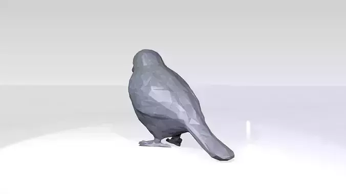 Sparrow Low Poligonal