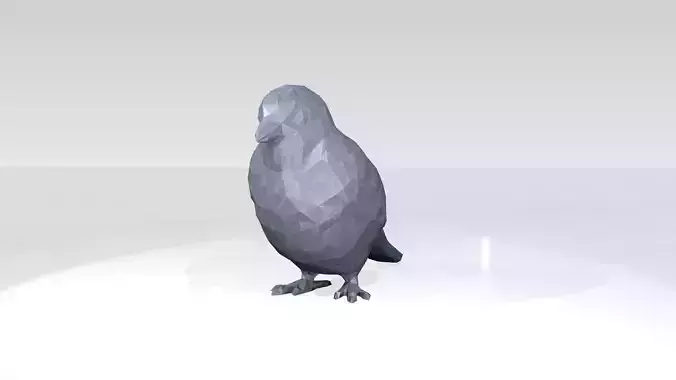 Sparrow Low Poligonal 3D model