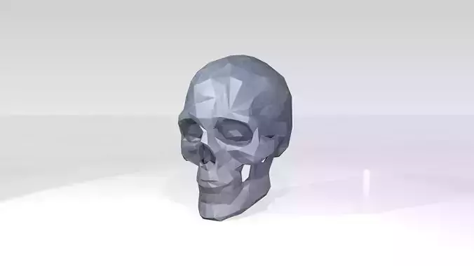 Skull Low Poligonal