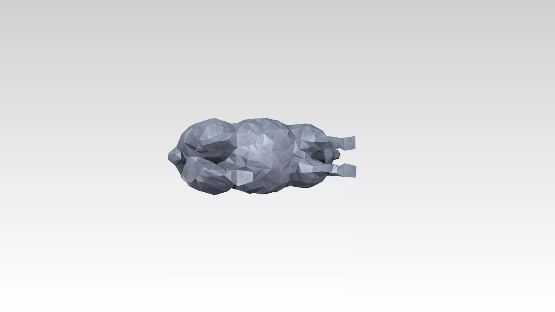 Sheep Low Poligonal 3D model_6