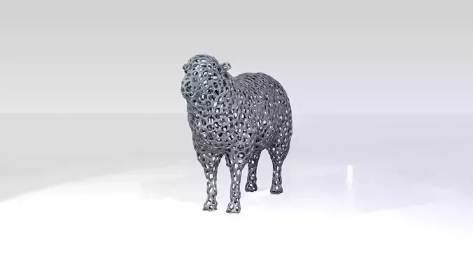 Sheep Voronoi 3D model