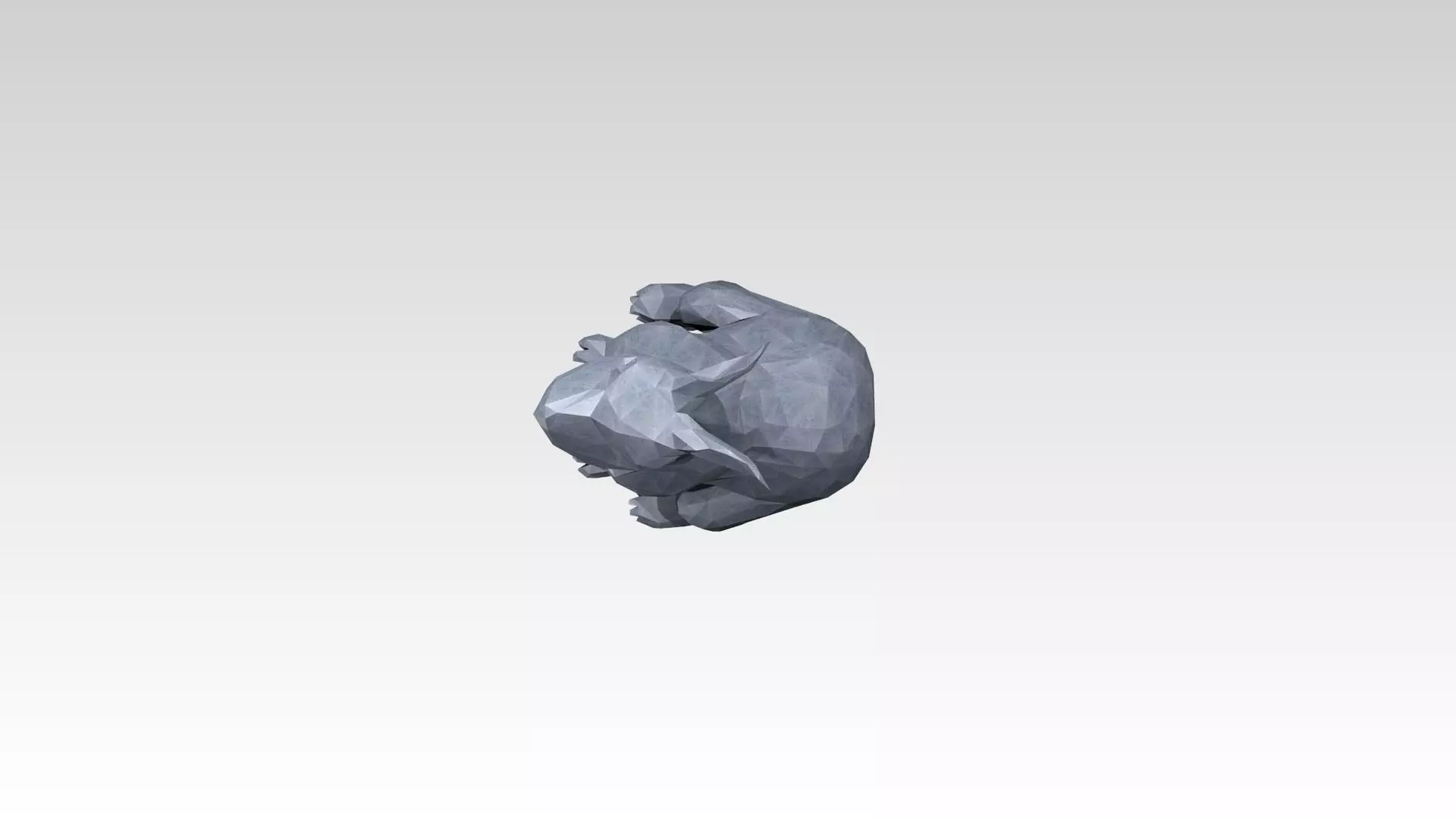 Rabbit Low Poligonal 3D model_5