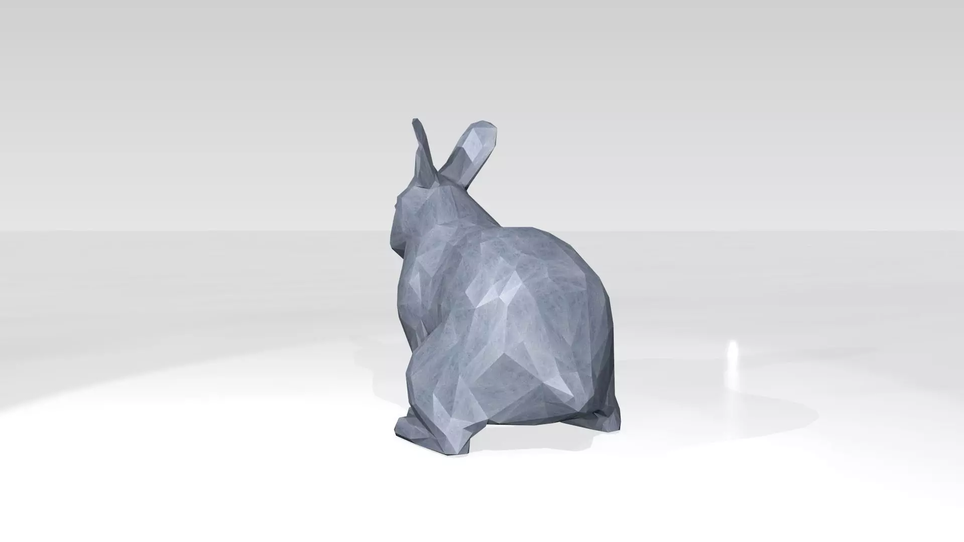 Rabbit Low Poligonal 3D model_4