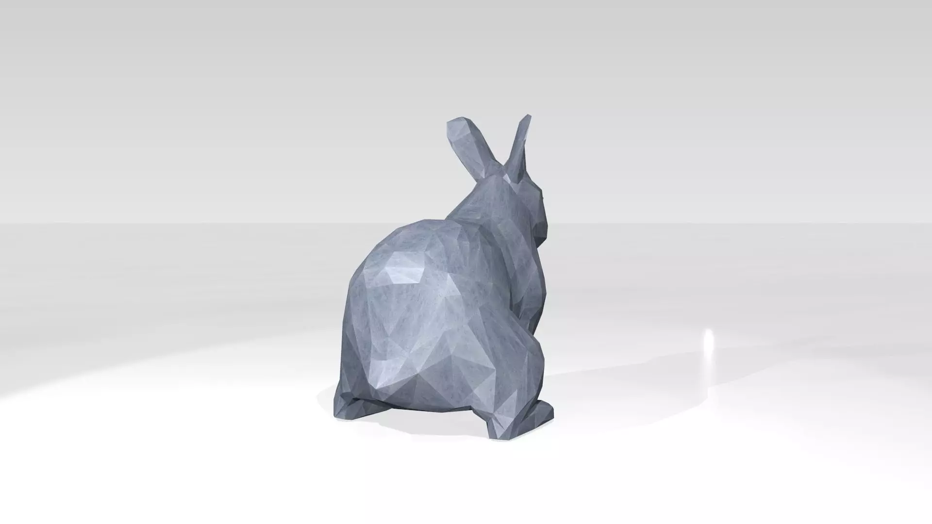 Rabbit Low Poligonal 3D model_3
