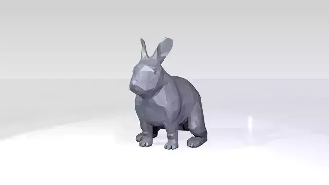 Rabbit Low Poligonal