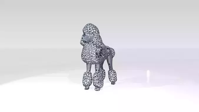 Poodle Voronoi 3D model