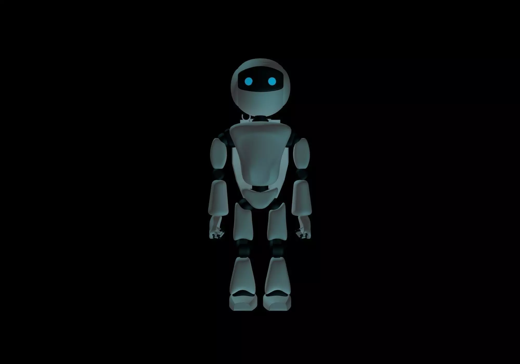 robot Low-poly 3D model_0