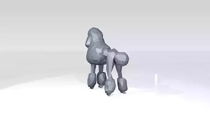 Poodle Low Poligonal