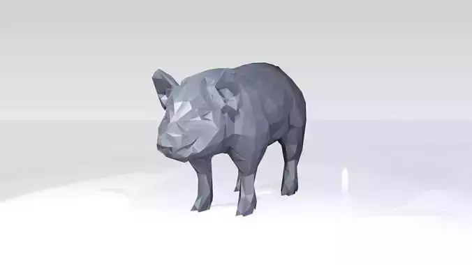 Pig Low Poligonal 3D model