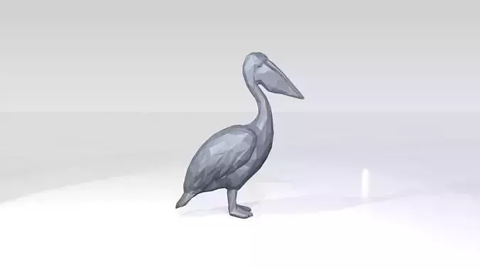 Pelican Low Poligonal
