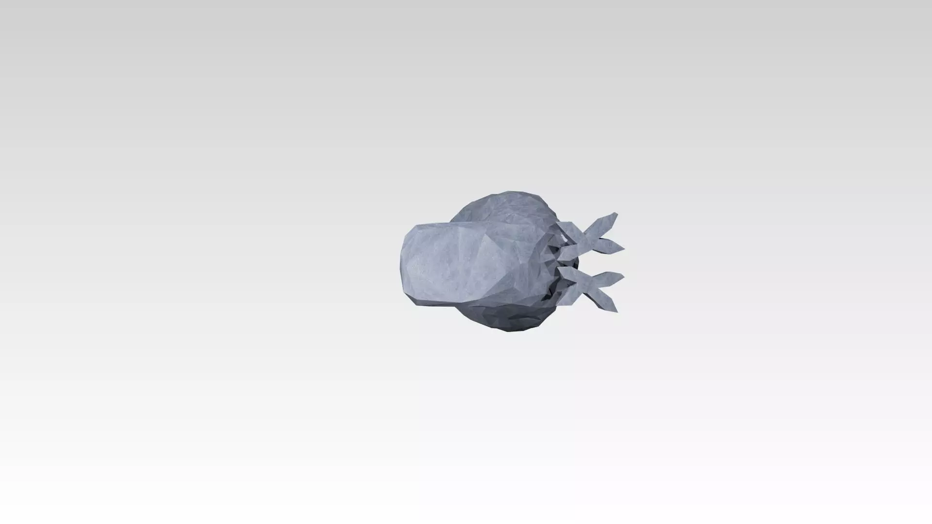 Owl Low Poligonal 3D model_6