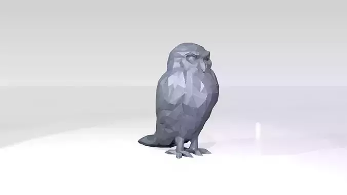 Owl Low Poligonal