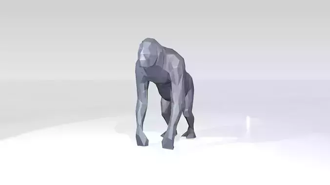 Orangutan Low Poligonal 3D model Orangutan Low Poligonal 3D model