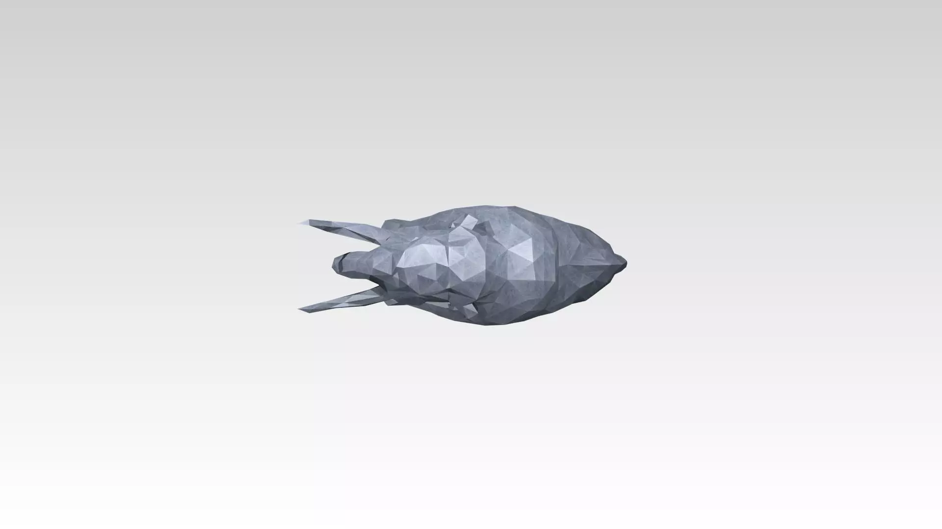 Mammoth Low Poligonal 3D model_5
