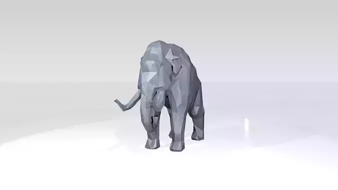 Mammoth Low Poligonal 3D model Mammoth Low Poligonal 3D model