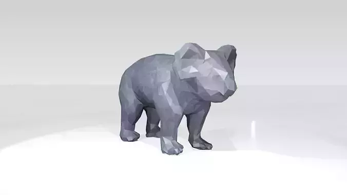 Koala Low Poligonal