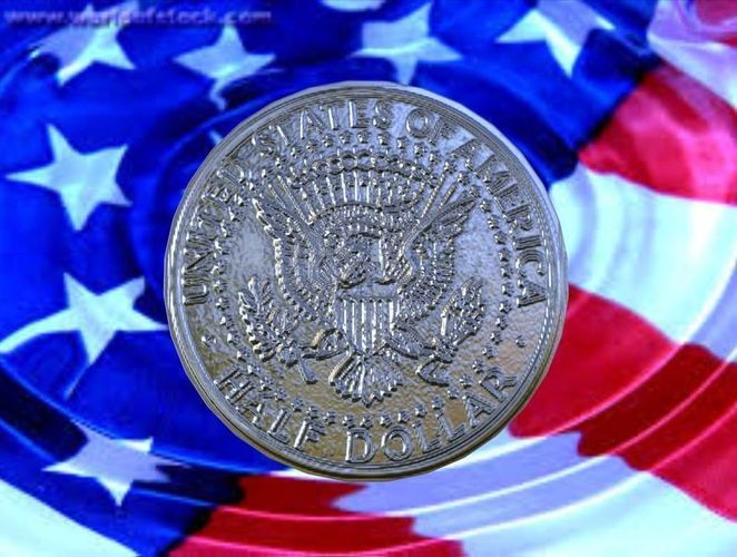 KENNEDY HALF DOLLAR US COIN 1964 3D print model