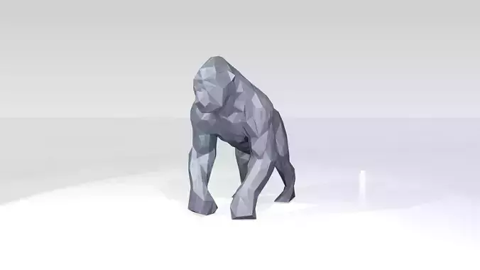 Gorilla Low Poligonal