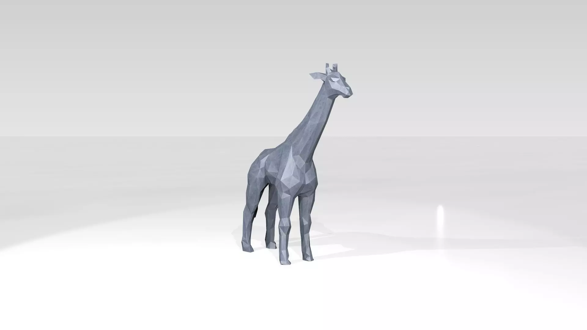 Giraffe Low Poligonal 3D model_1