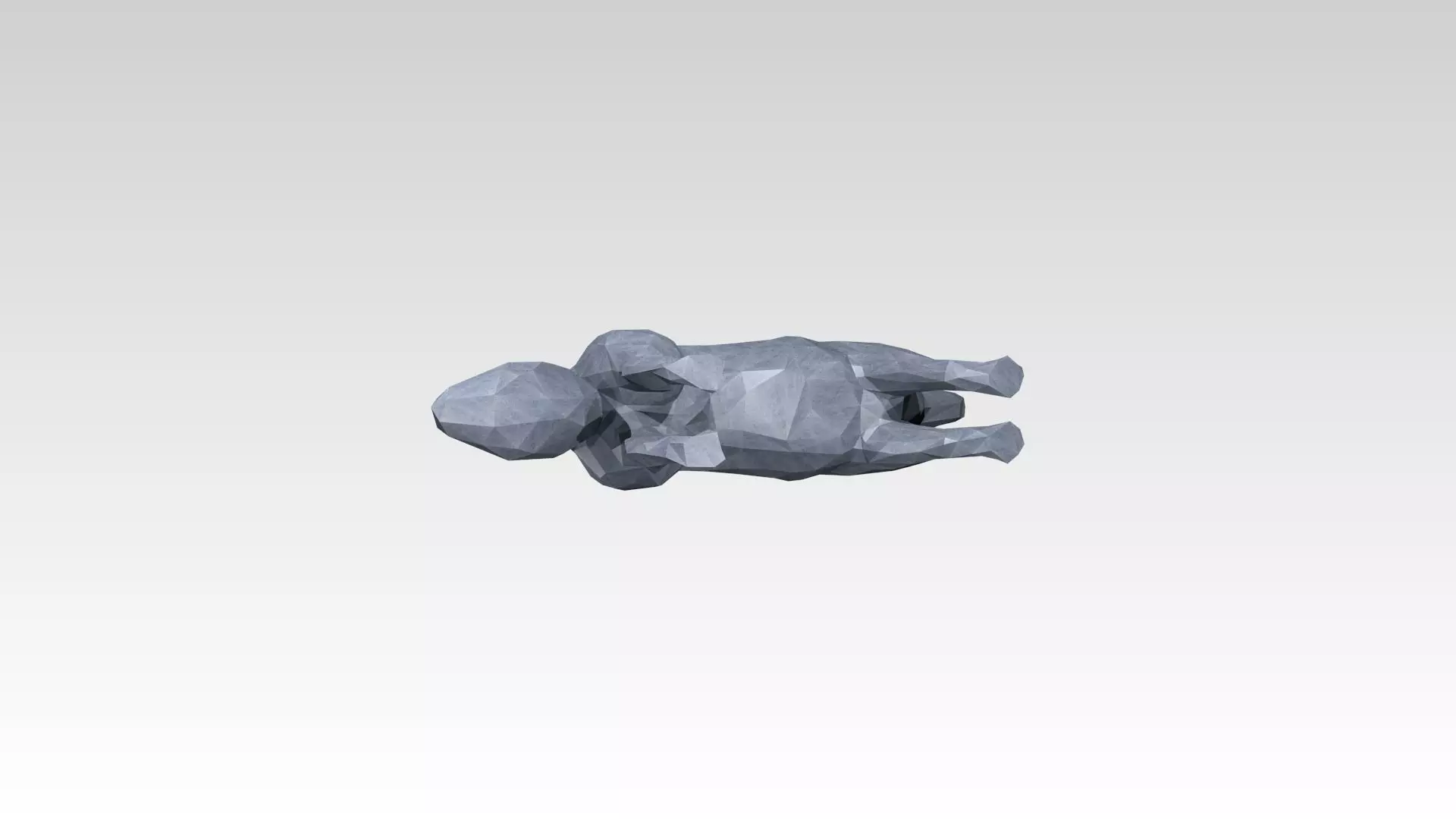 Fox Low Poligonal 3D model_6