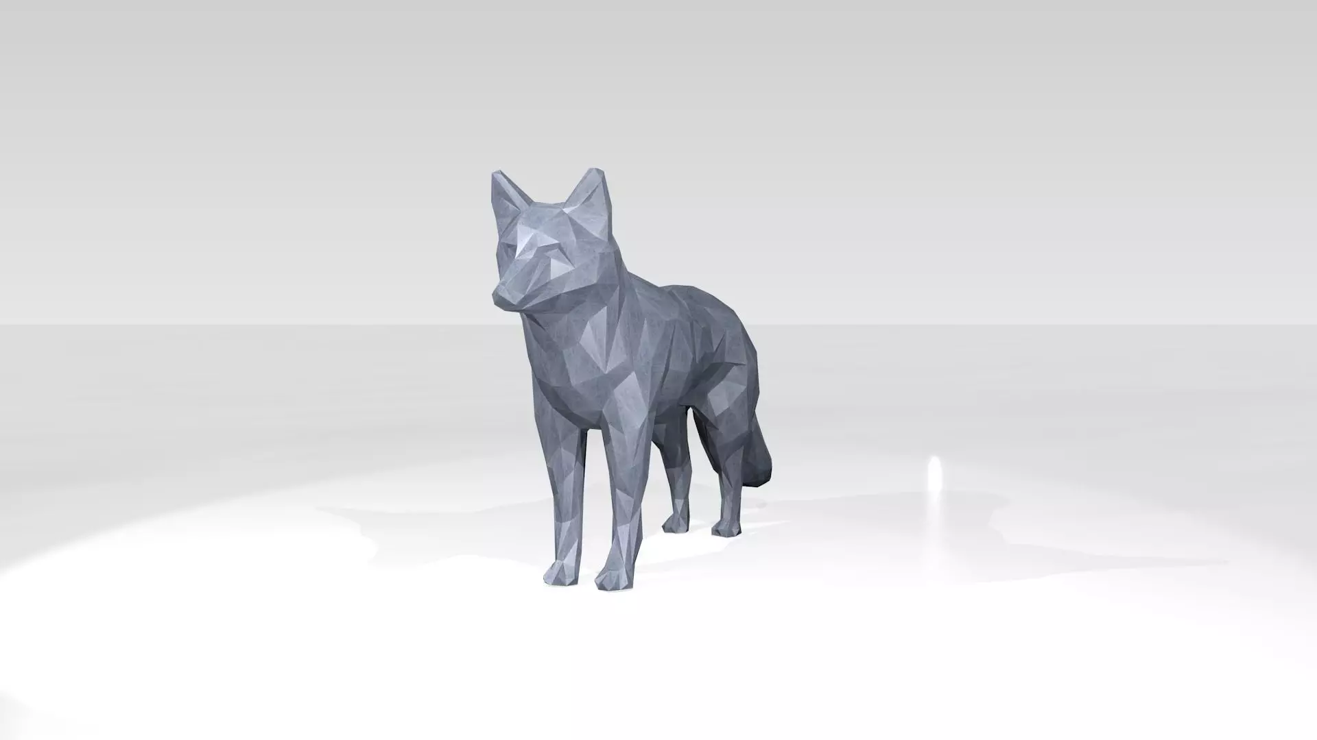 Fox Low Poligonal 3D model_0