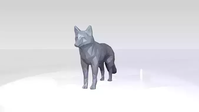 Fox Low Poligonal