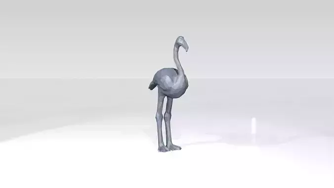 Flamingo Low Poligonal