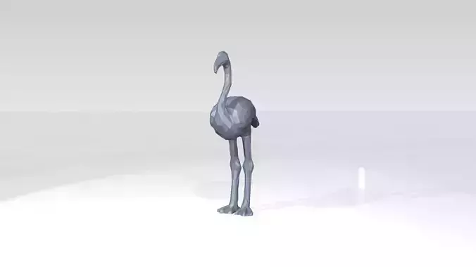 Flamingo Low Poligonal 3D model