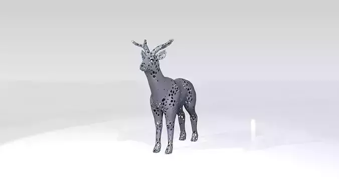 Deer Voronoi 3D model