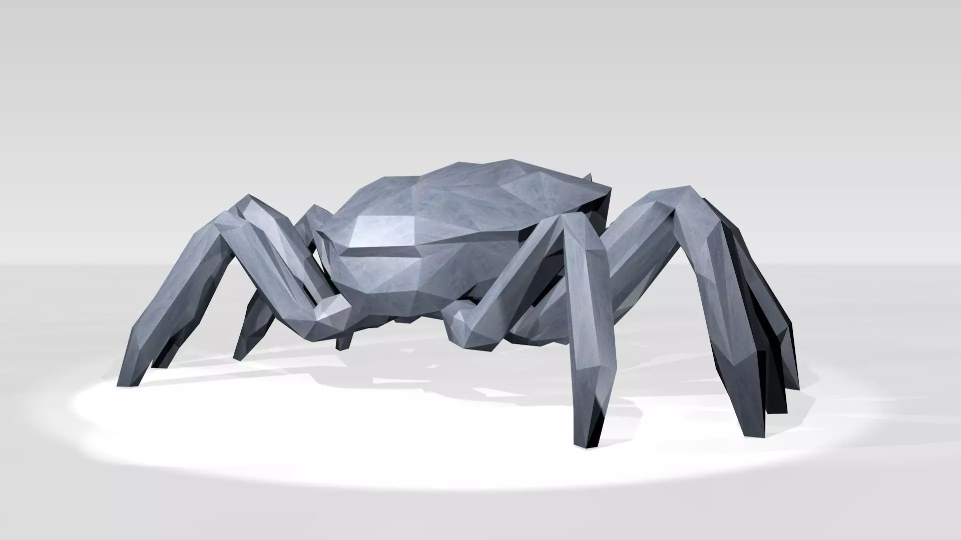 Crab Low Poligonal 3D model_3