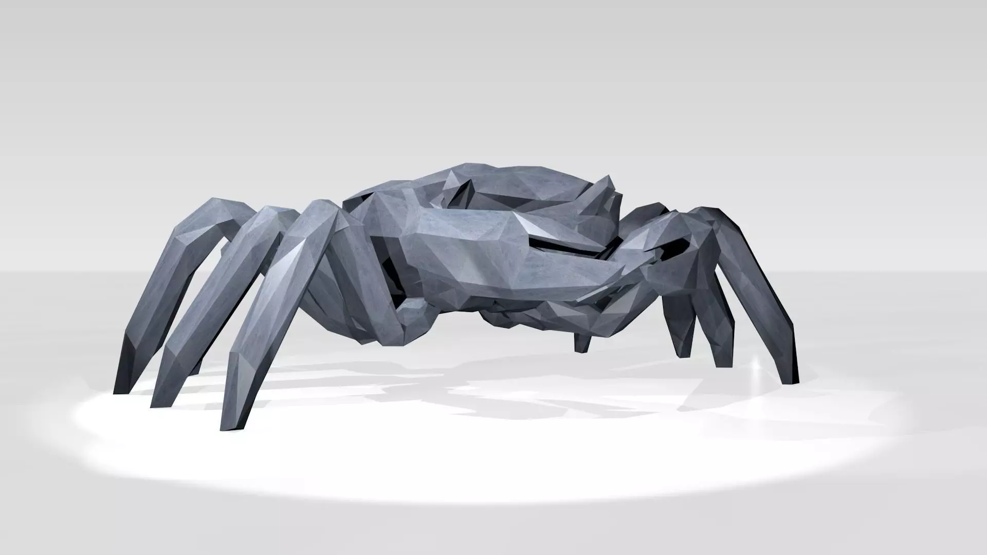 Crab Low Poligonal 3D model_1