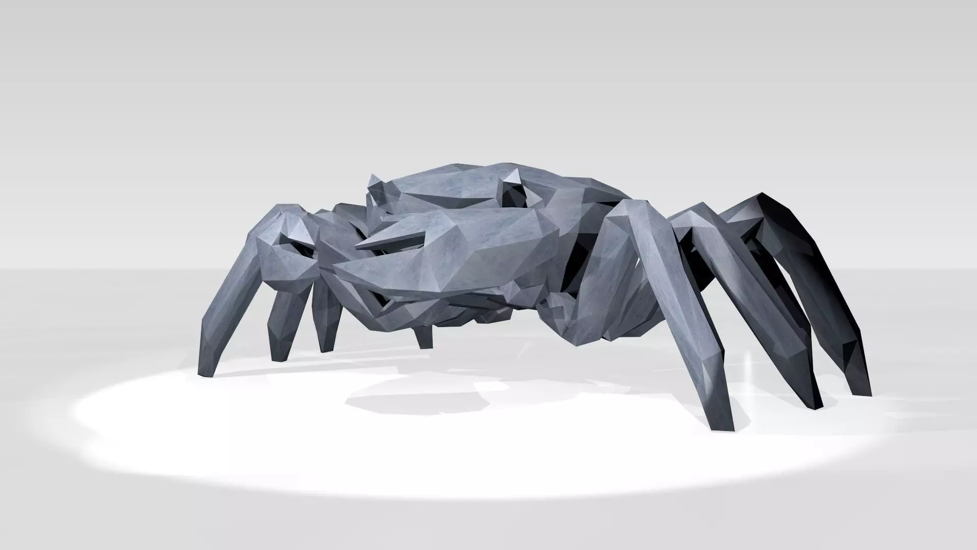 Crab Low Poligonal 3D model_0