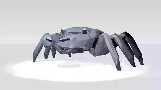 Crab Low Poligonal 3D model Crab Low Poligonal 3D model