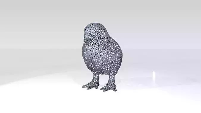 Chick Voronoi 3D model