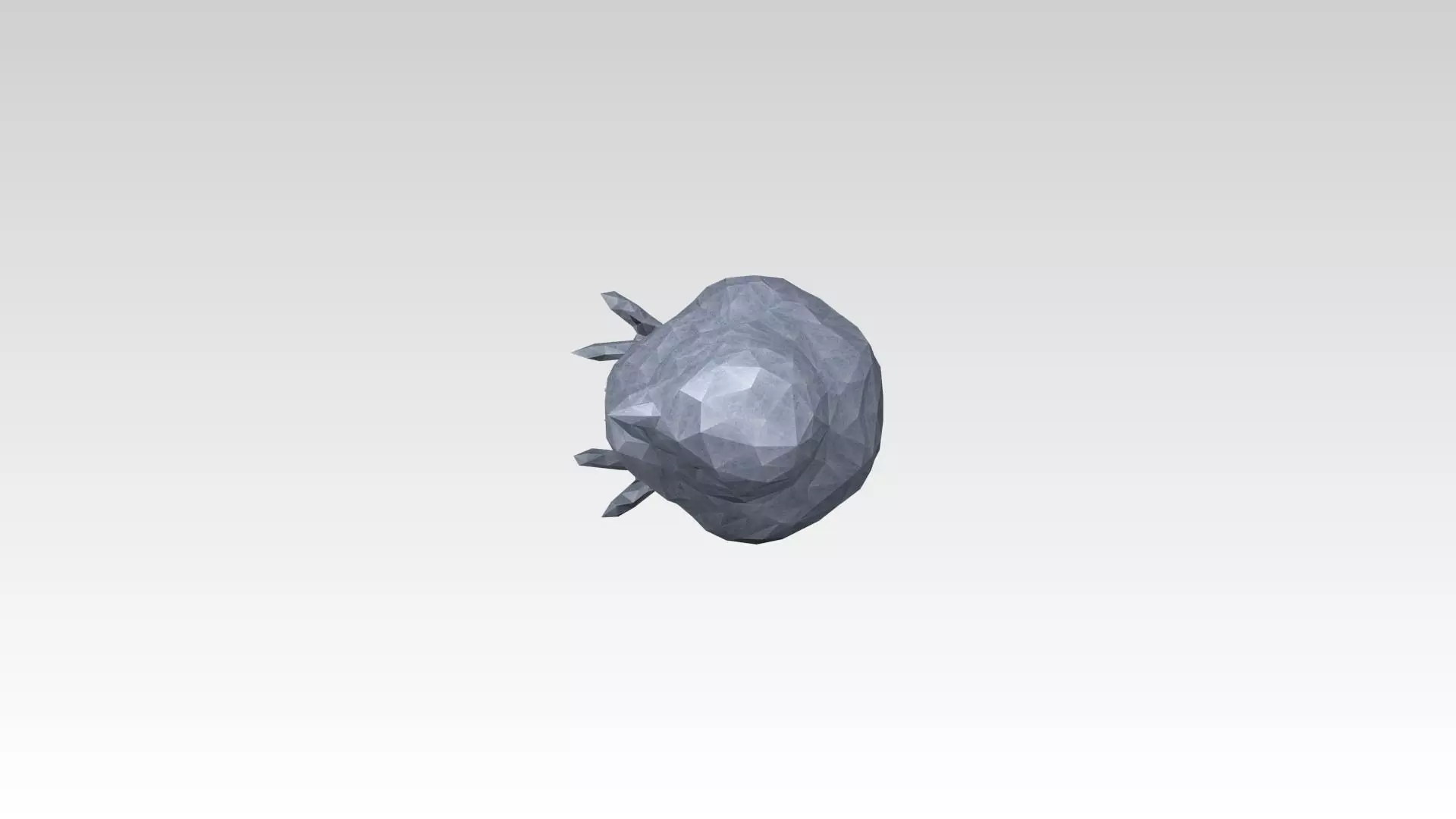 Chick Low Poligonal 3D model_5