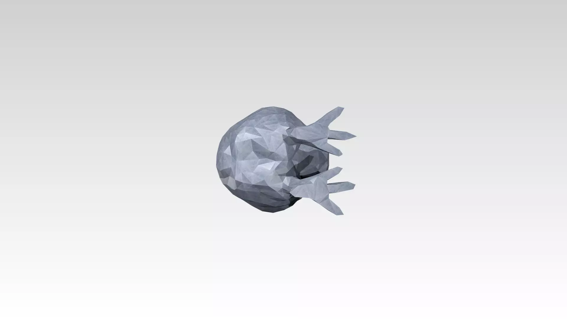 Chick Low Poligonal 3D model_6