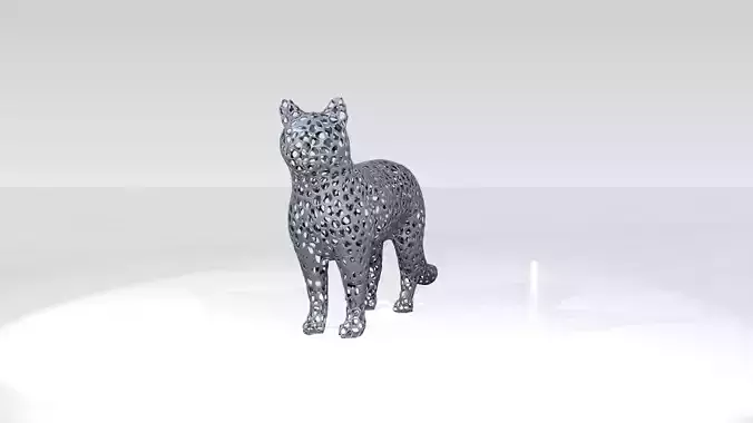 Cat Voronoi 3D model