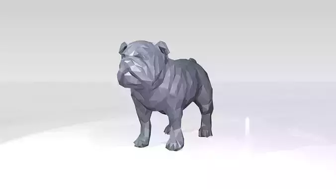 Bulldog Low Poligonal