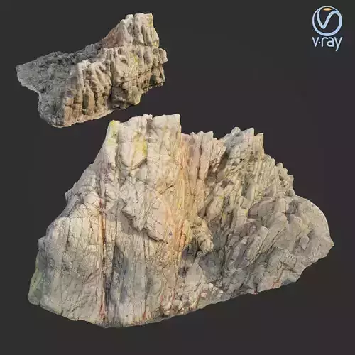 3d scanned rock cliff I2