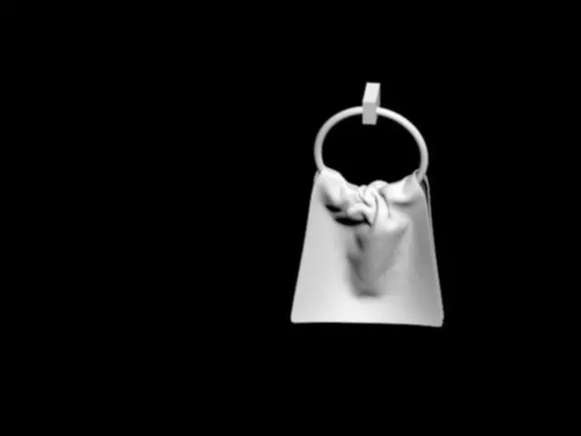 Towel purse hanging 3D print model_0