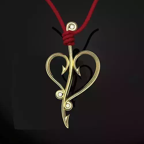 Flirt pendant - original 3D print model