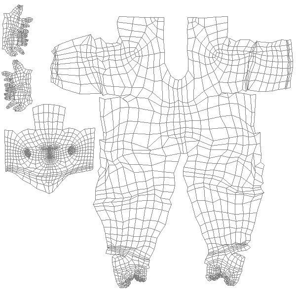 human fetus Low-poly 3D model_5