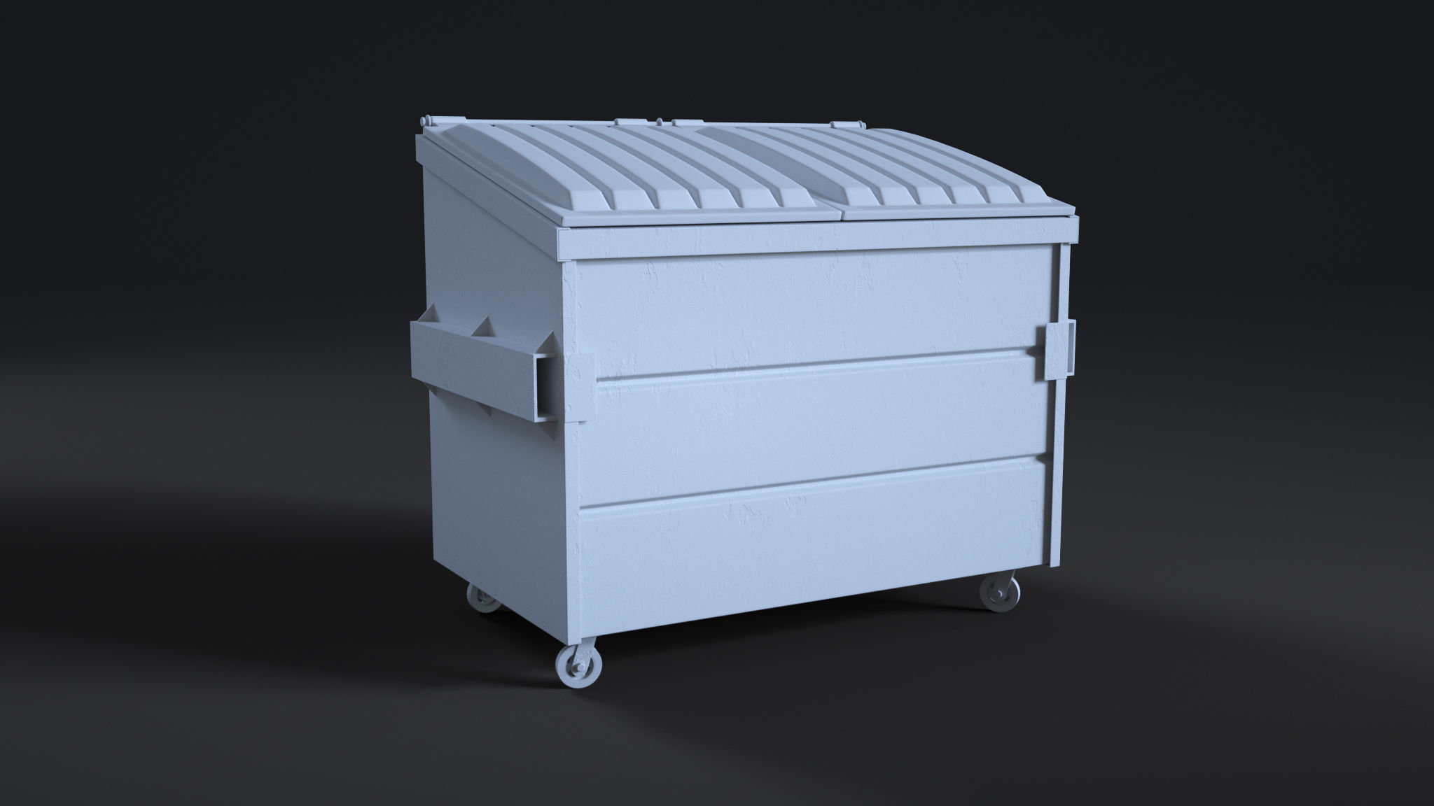 Rusty Dumpster - High Quality 8k Textures 3D model_2