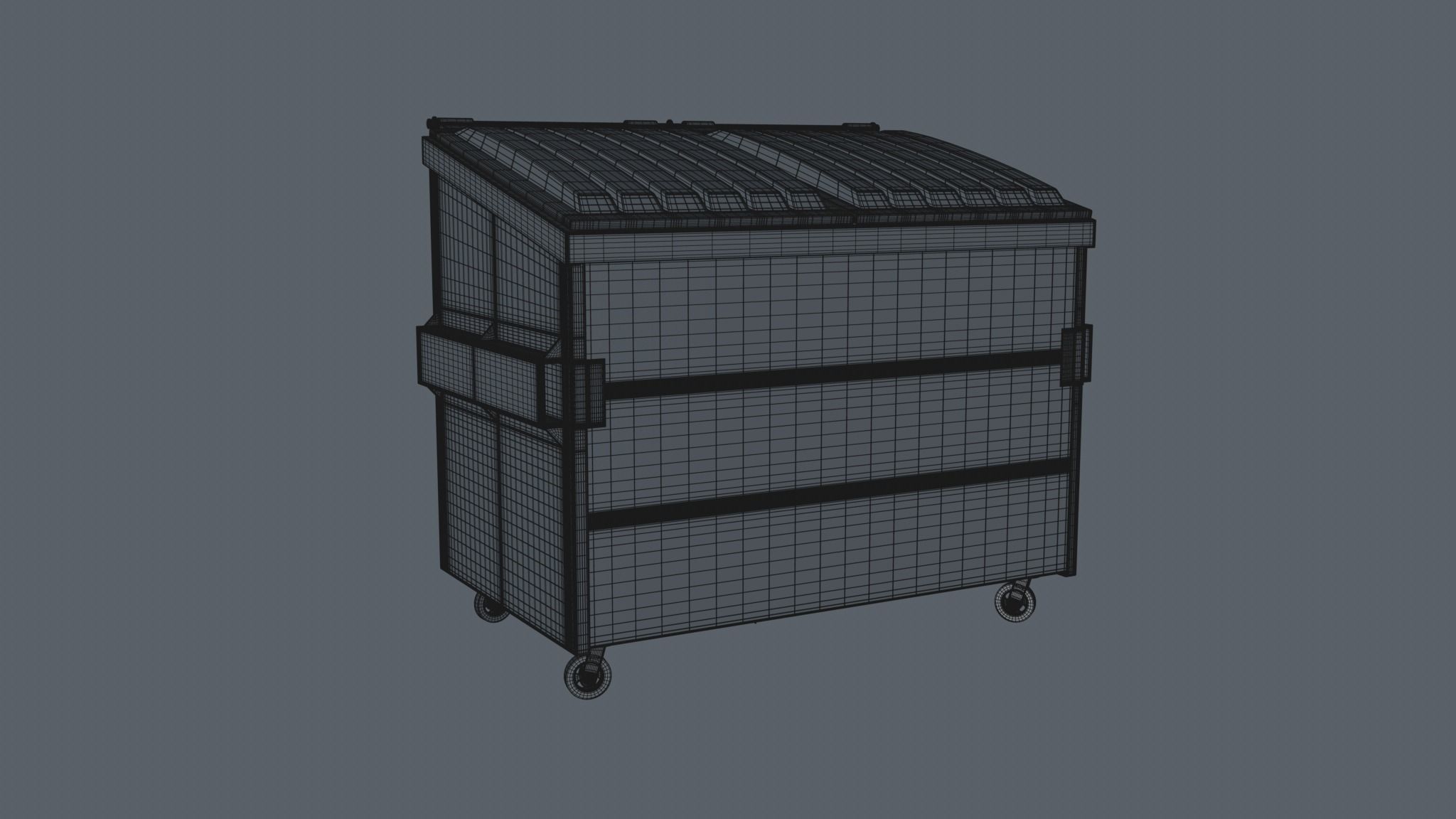 Rusty Dumpster - High Quality 8k Textures 3D model_4