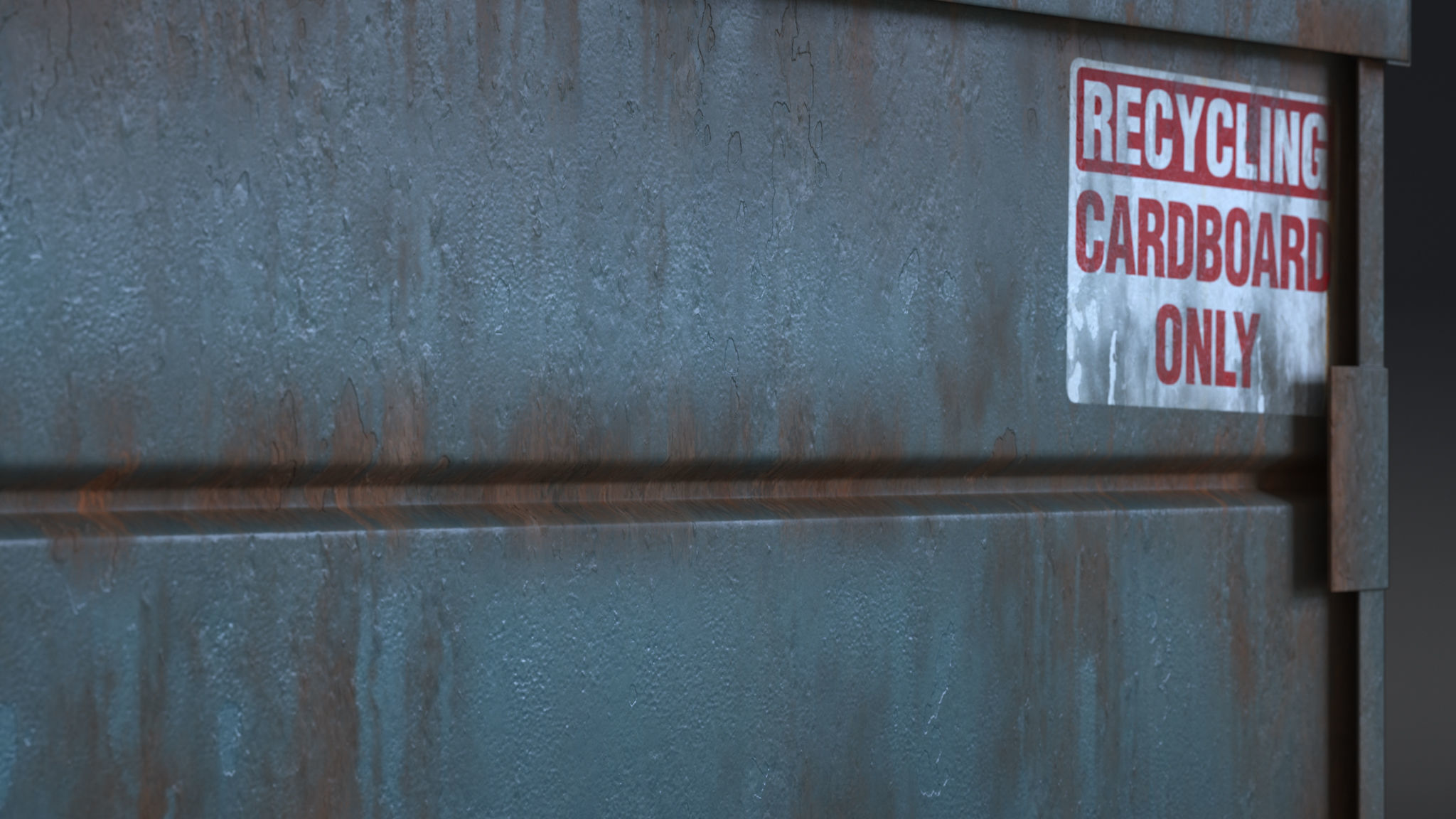 Rusty Dumpster - High Quality 8k Textures 3D model_5